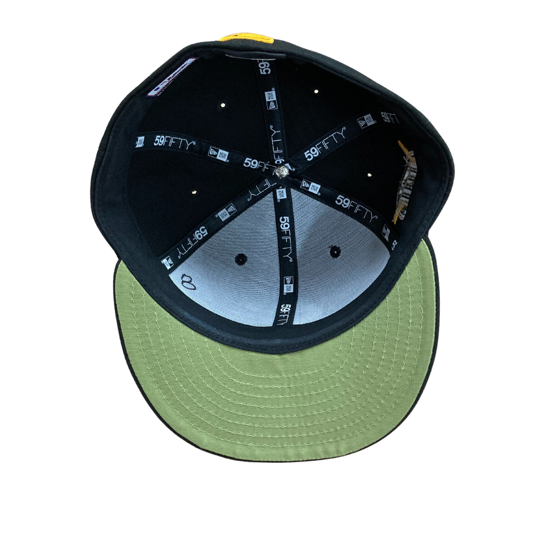 Ian Happ Game Used and Signed "Armed Forces Day" Cubs Hat