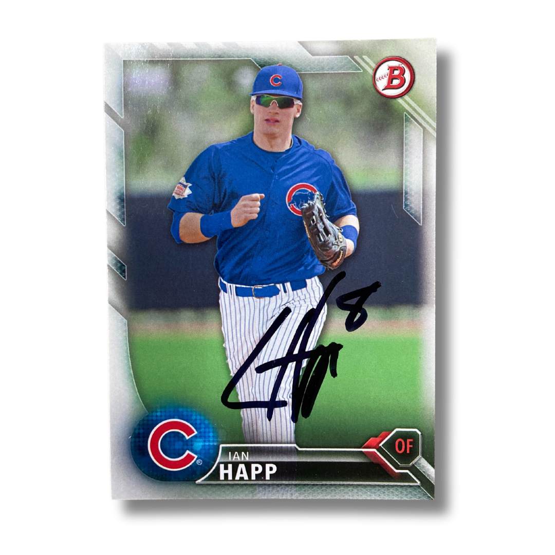 2016 Bowman Prospects Card Signed By Ian Happ