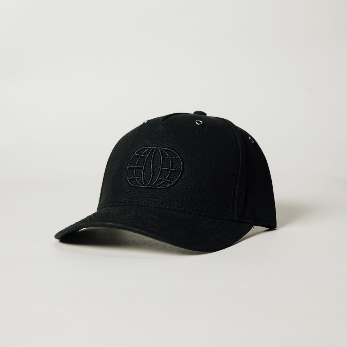 Connect Roasters Black Puff-Embroidery Cap