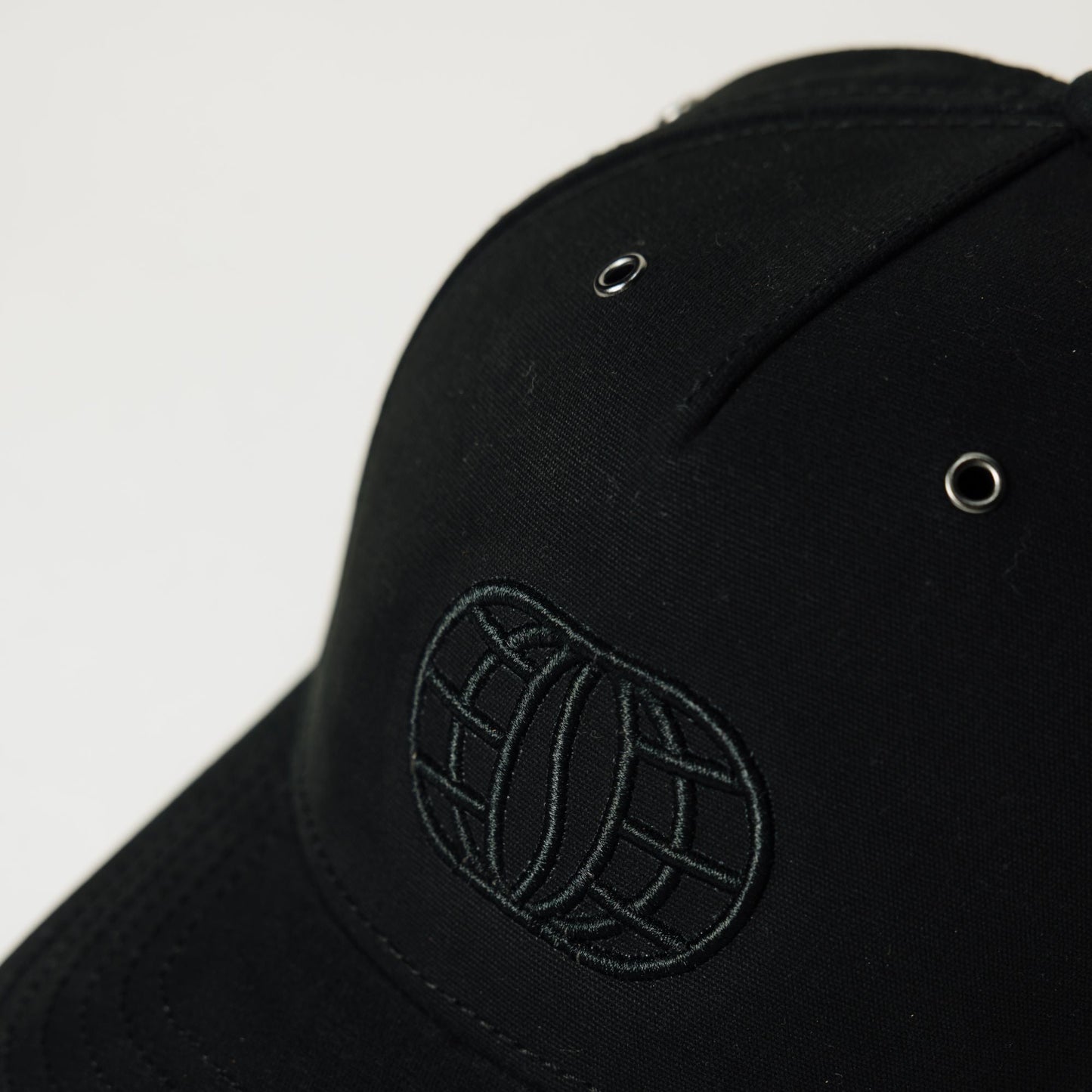 Connect Roasters Black Puff-Embroidery Cap