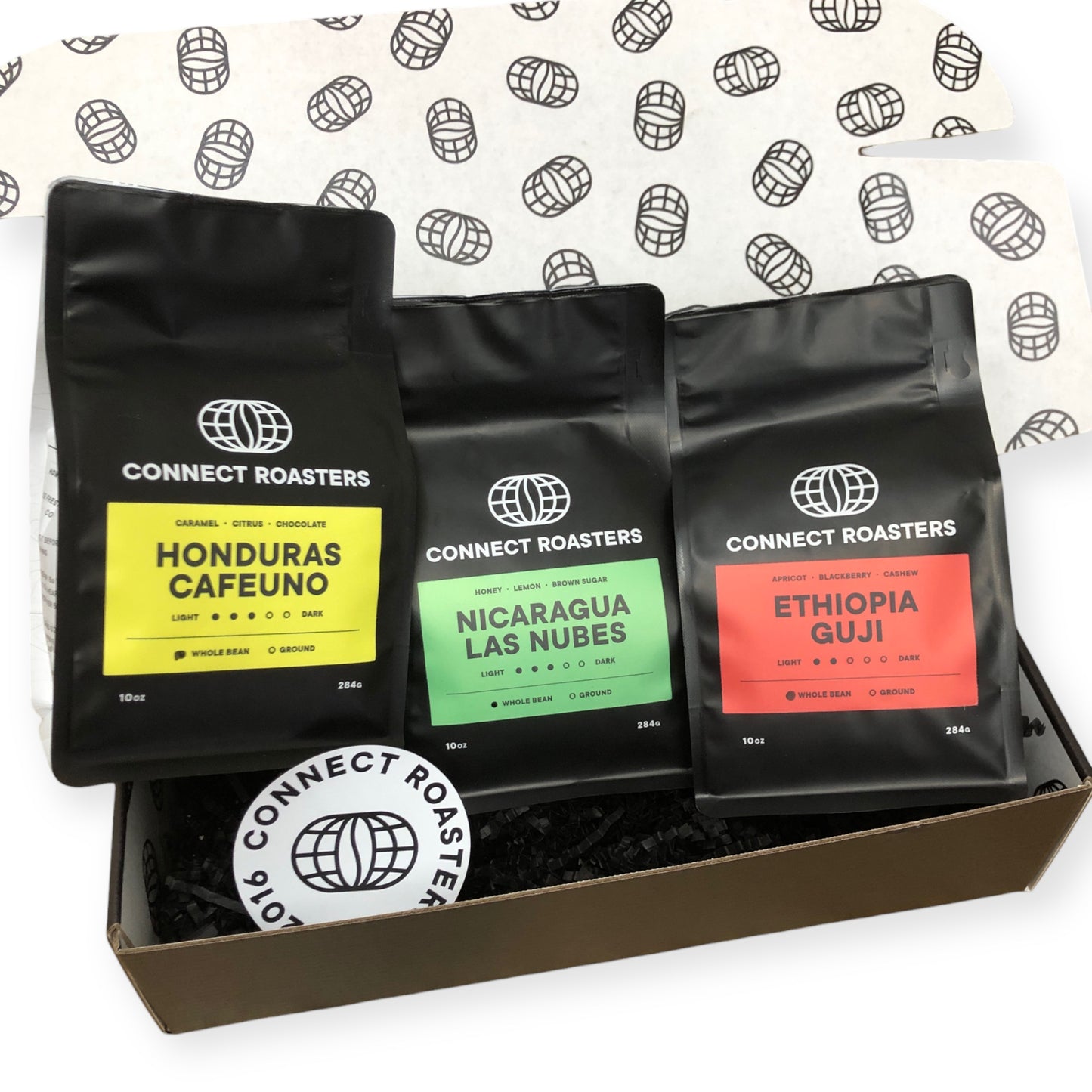 Connect Roasters Coffee Trio Gift Box