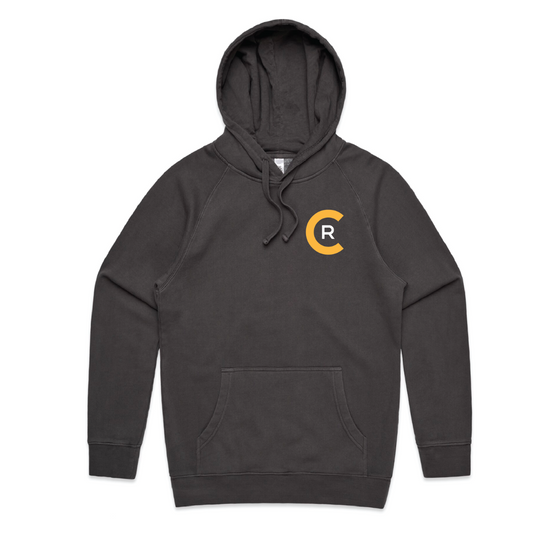 Connect Roasters Baseball Logo Faded Hoodie